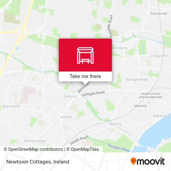 Newtown Cottages map