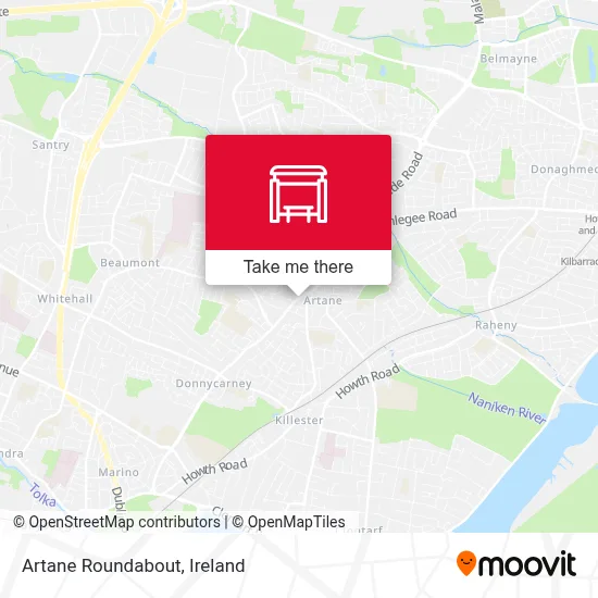 Artane Roundabout map