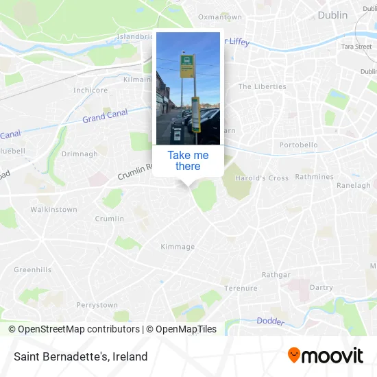 Saint Bernadette's map