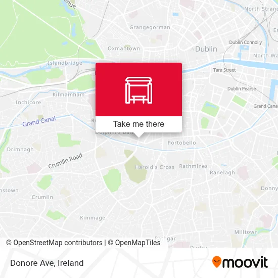 Donore Ave map