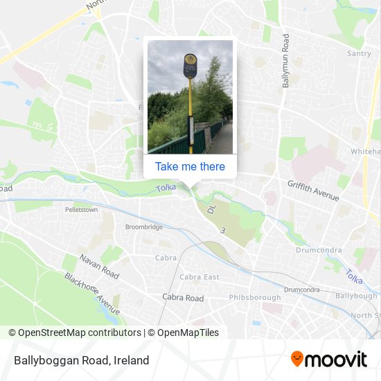 Ballyboggan Road map