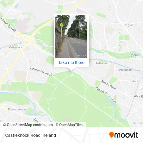 Castleknock Road map
