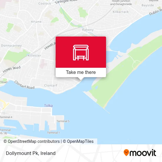 Dollymount Pk map