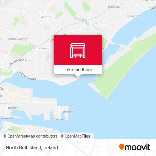 North Bull Island map