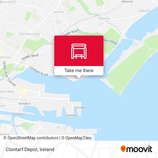 Clontarf Depot map