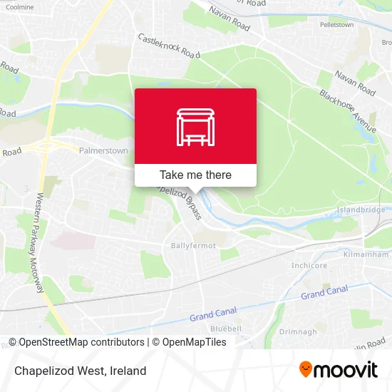 Chapelizod West map
