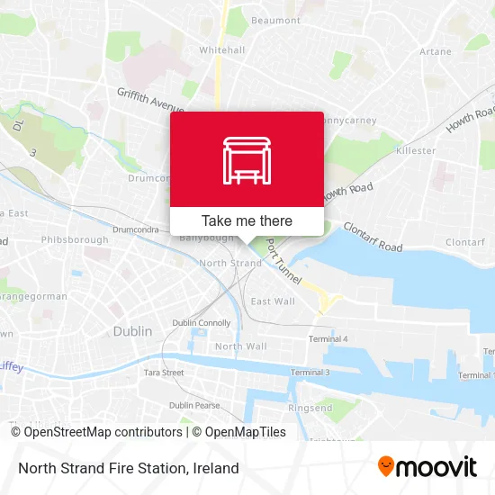 North Strand Fire Station map