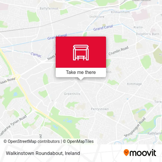 Walkinstown Roundabout map