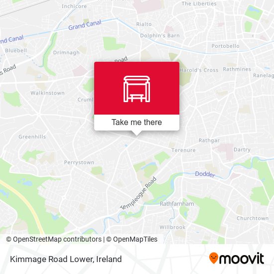 Kimmage Road Lower map