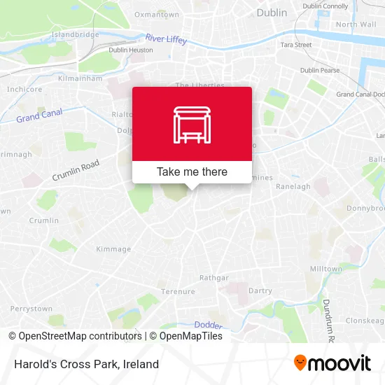 Harold's Cross Park map
