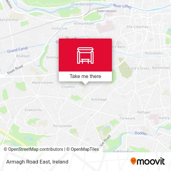 Armagh Road East map