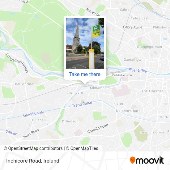 Inchicore Road map