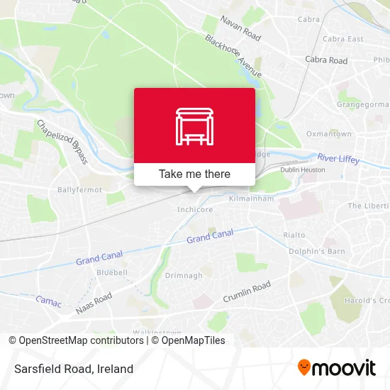 Sarsfield Road map
