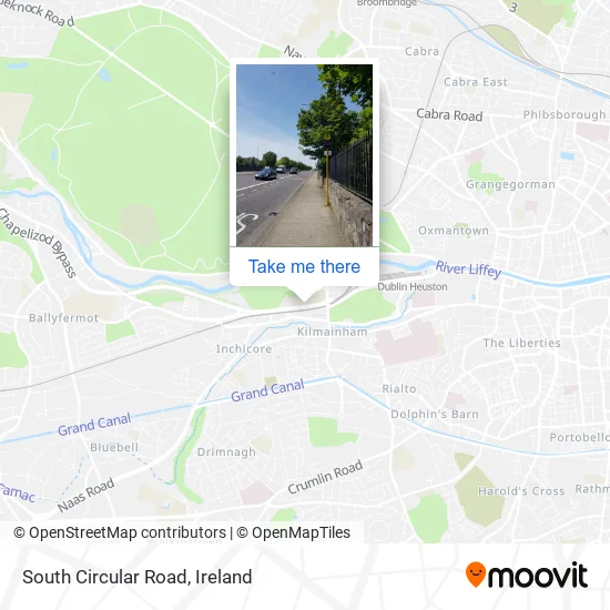 South Circular Road map