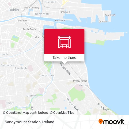 Sandymount Station map