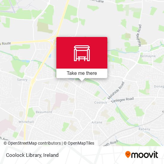 Coolock Library map
