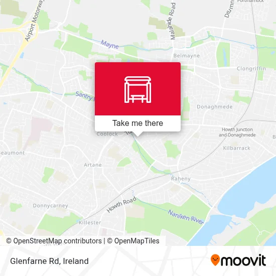 Glenfarne Rd map