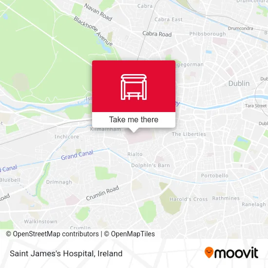 Saint James's Hospital map
