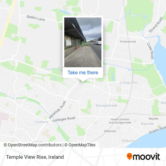 Temple View Rise map