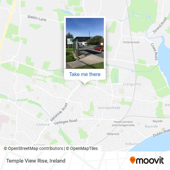 Temple View Rise map