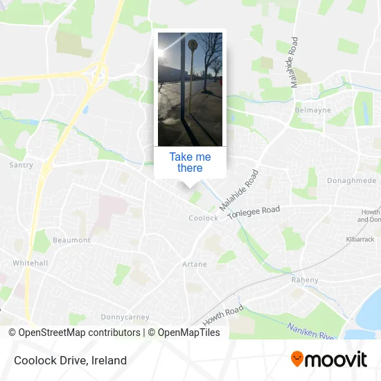 Coolock Drive map