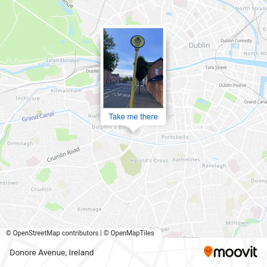Donore Avenue map