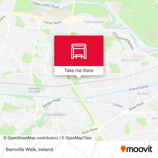 Barnville Walk map