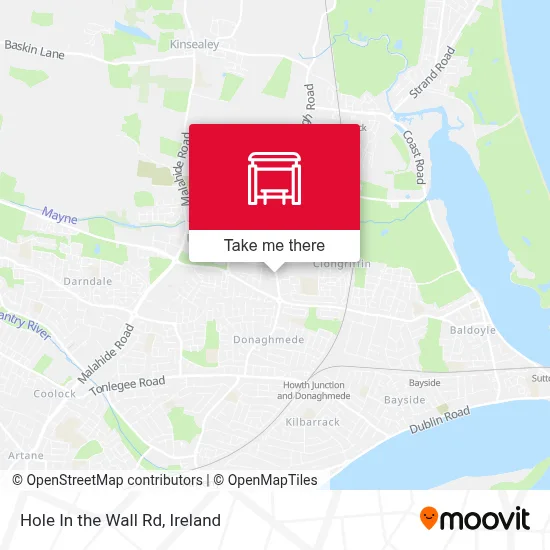 Hole In the Wall Rd map