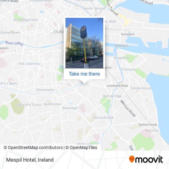 Mespil Hotel map