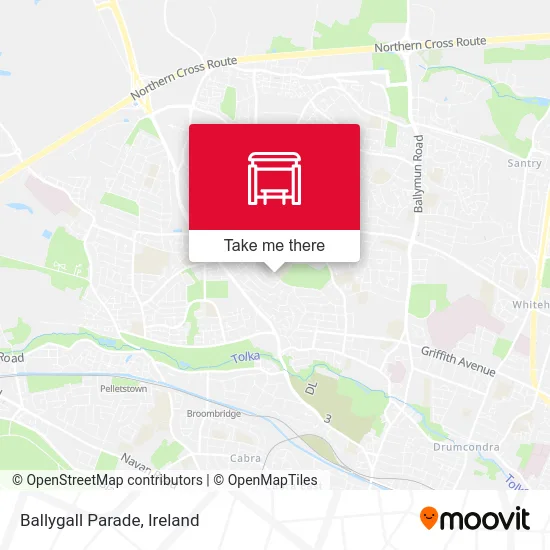 Ballygall Parade map