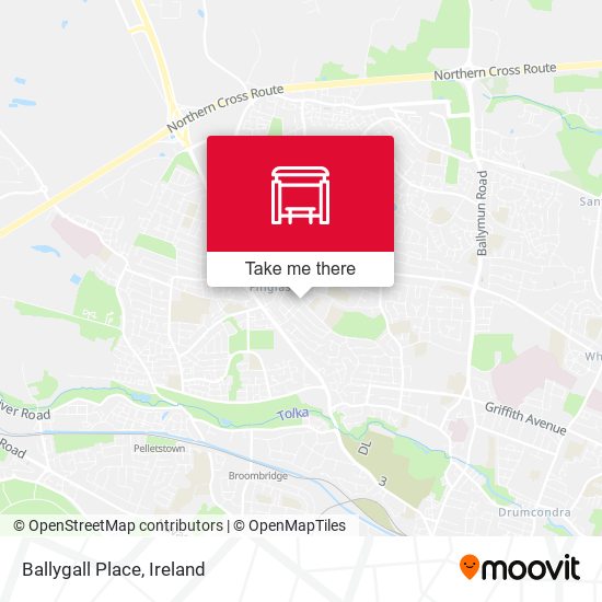 Ballygall Place map