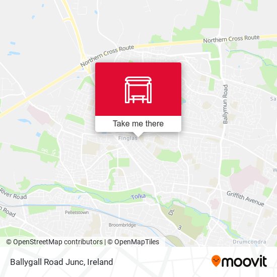Ballygall Road Junc map