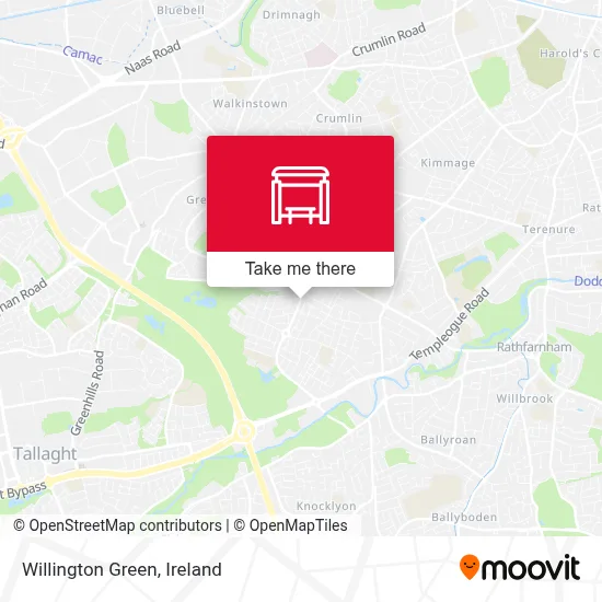 Willington Green map