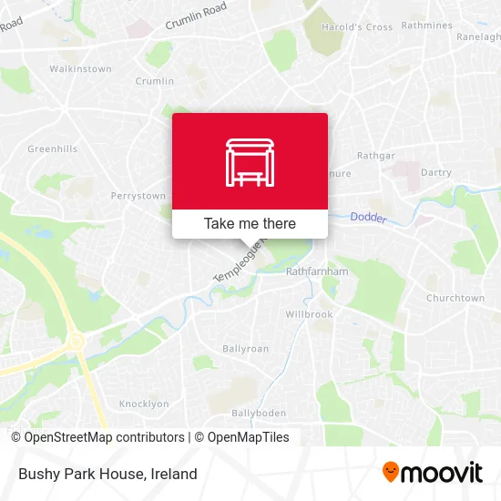 Bushy Park House map