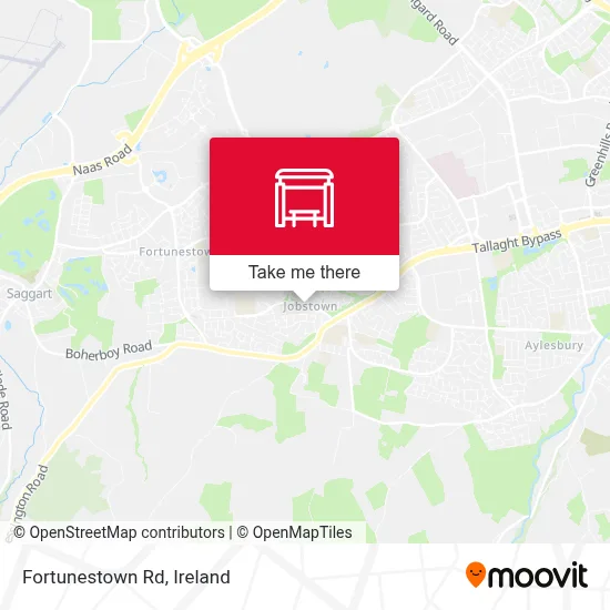 Fortunestown Rd map