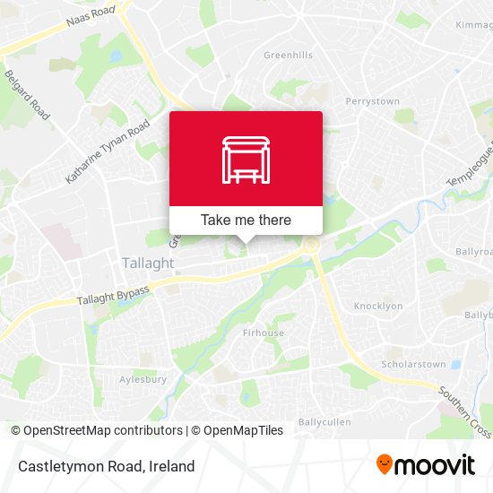 Castletymon Road map