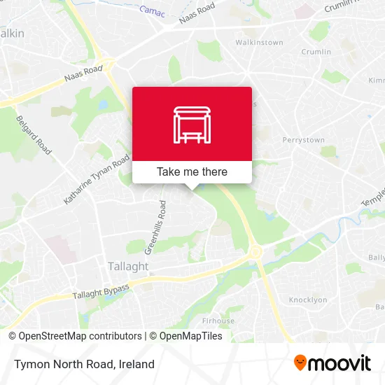 Tymon North Road map