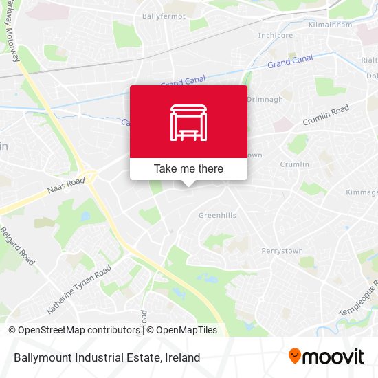 Ballymount Industrial Estate map