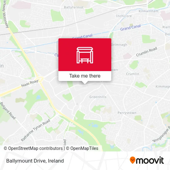 Ballymount Drive map