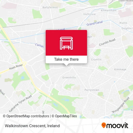 Walkinstown Crescent map
