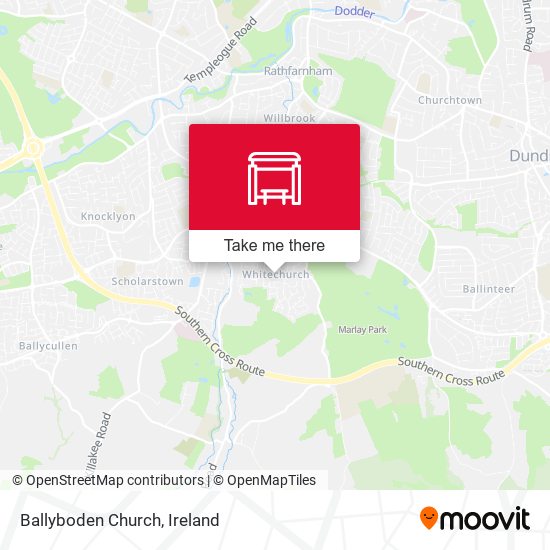 Ballyboden Church map