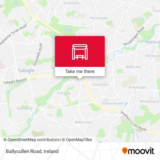 Ballycullen Road map