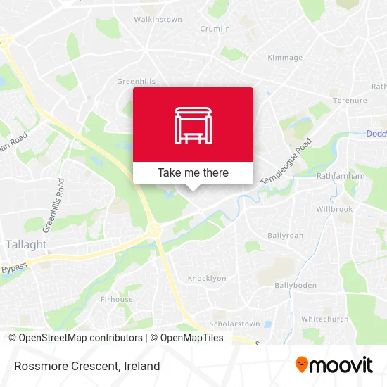 Rossmore Crescent map