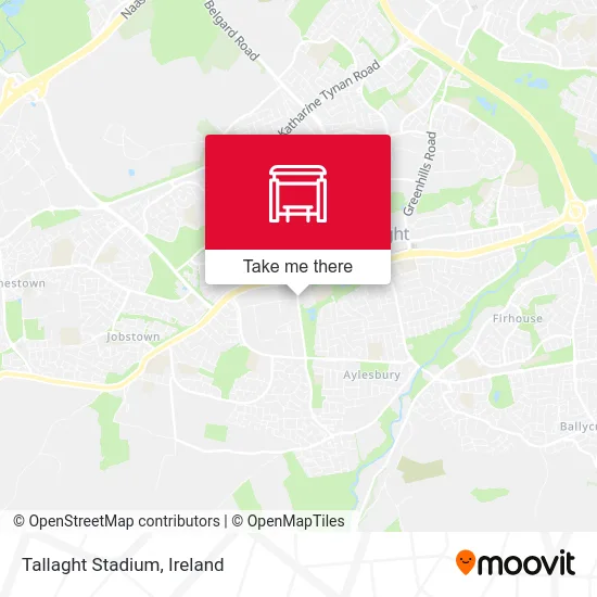 Tallaght Stadium map