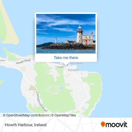 Howth Harbour map