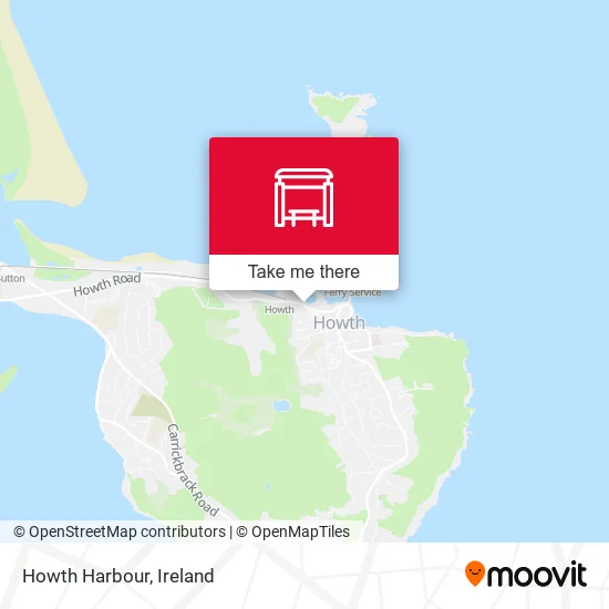 Howth Harbour map