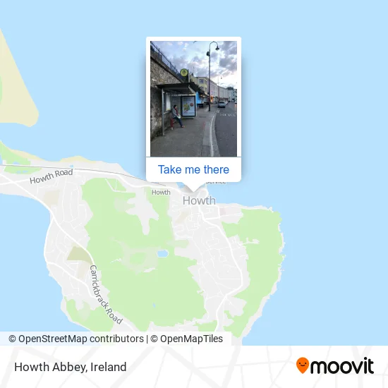 Howth Abbey map