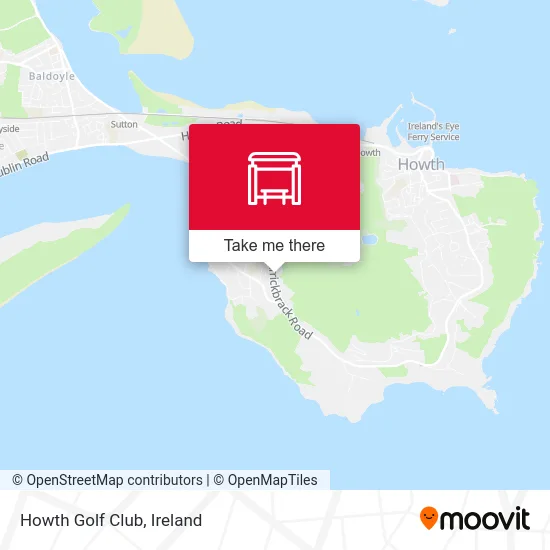 Howth Golf Club map