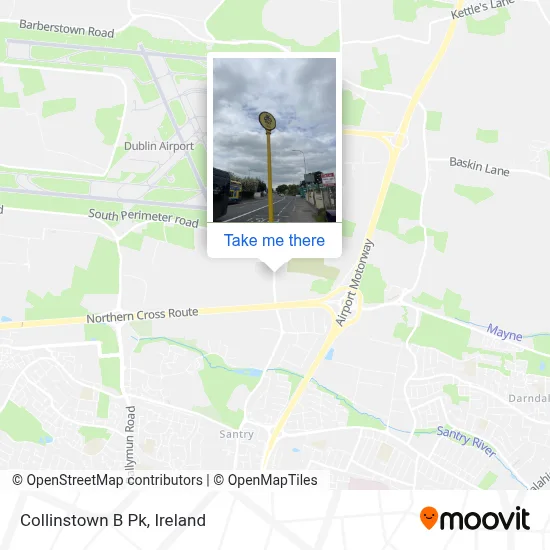Collinstown B Pk map