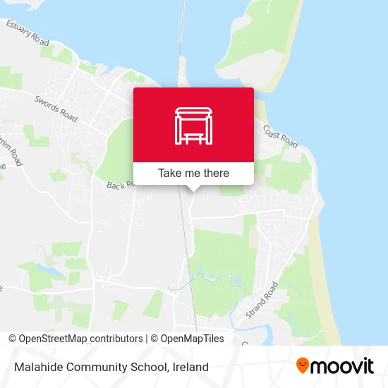 Malahide Community School map